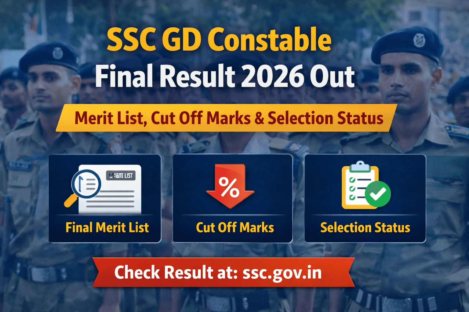 SSC GD Constable Final Result 2026