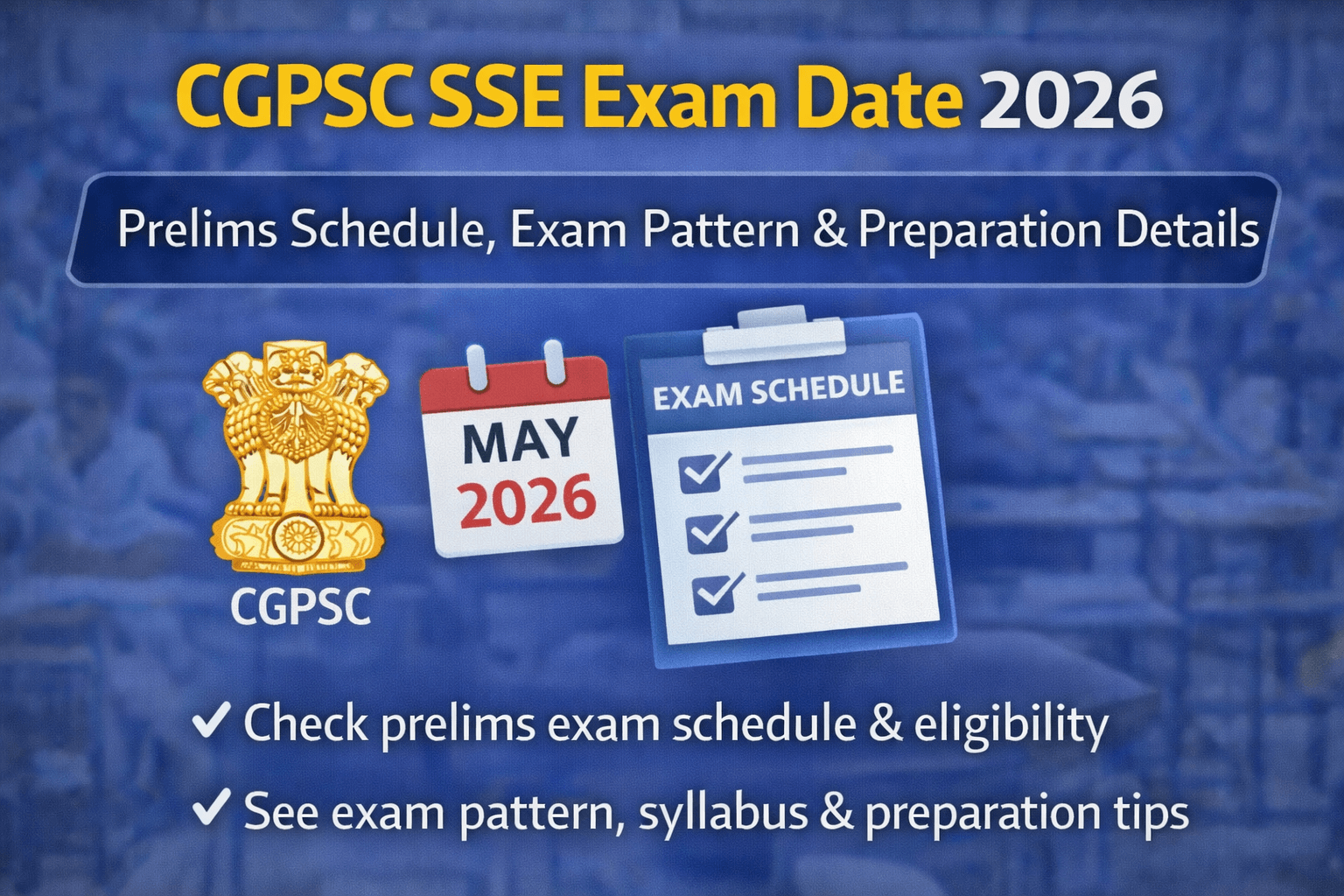 CGPSC SSE 2026 Exam Date