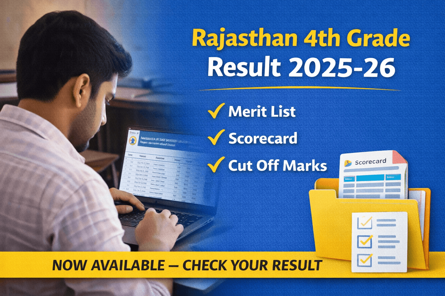 Rajasthan Grade 4 Result 2026