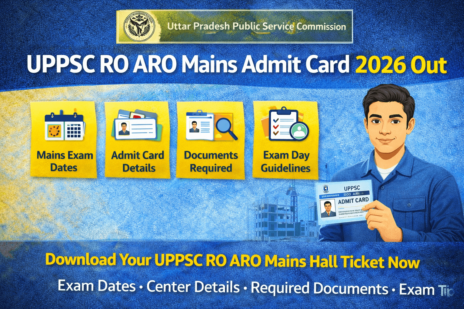 UPPSC RO ARO Mains Admit Card 2026