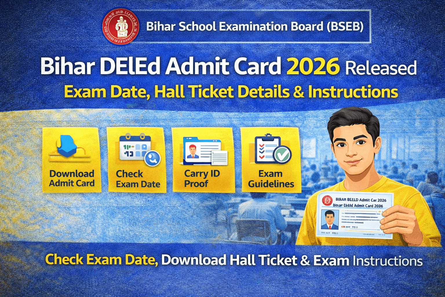 Bihar DElEd Admission Card 2026 Released
