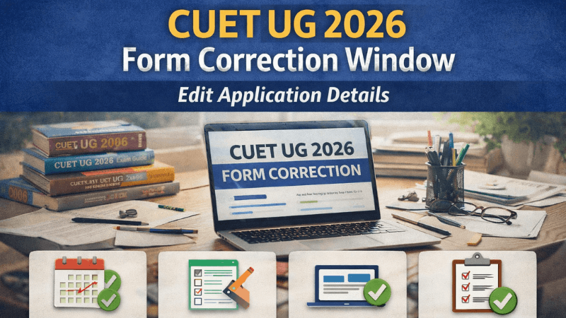 CUET UG 2026 Correction Window