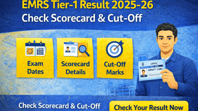 EMRS Tier-1 Result 2025-26