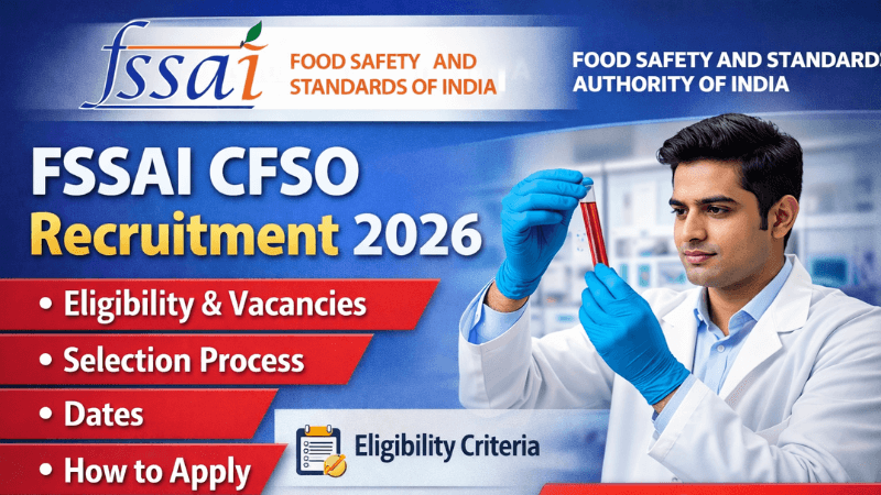 FSSAI CFSO Recruitment 2026