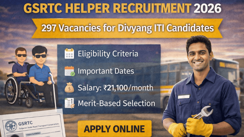 GSRTC Helper Recruitment 2026