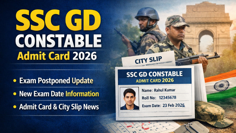 SSC GD Constable Admit Card