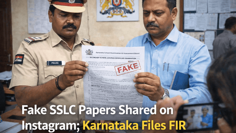 SSLC Fake Question Papers Spreading Social Media