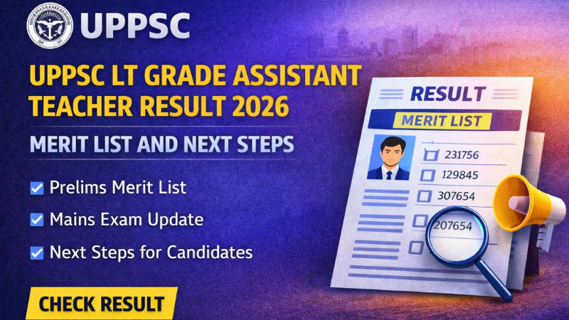 UPPSC LT Grade Assistant Teacher Result