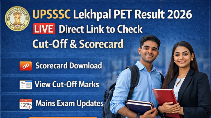 UPSSSC Lekhpal PET Result